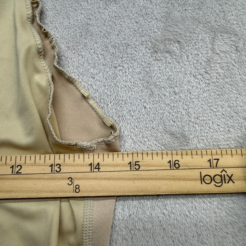 Spanx Camisole Womens Large Beige Surplice V-Neck Scalloped Trim Shapewear Tank - Picture 5 of 6